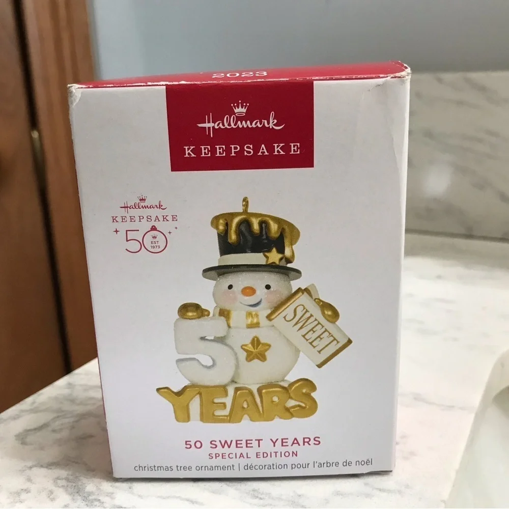 Hallmark Keepsake Ornament - 50 Sweet Years- 2023 edition. New in box.